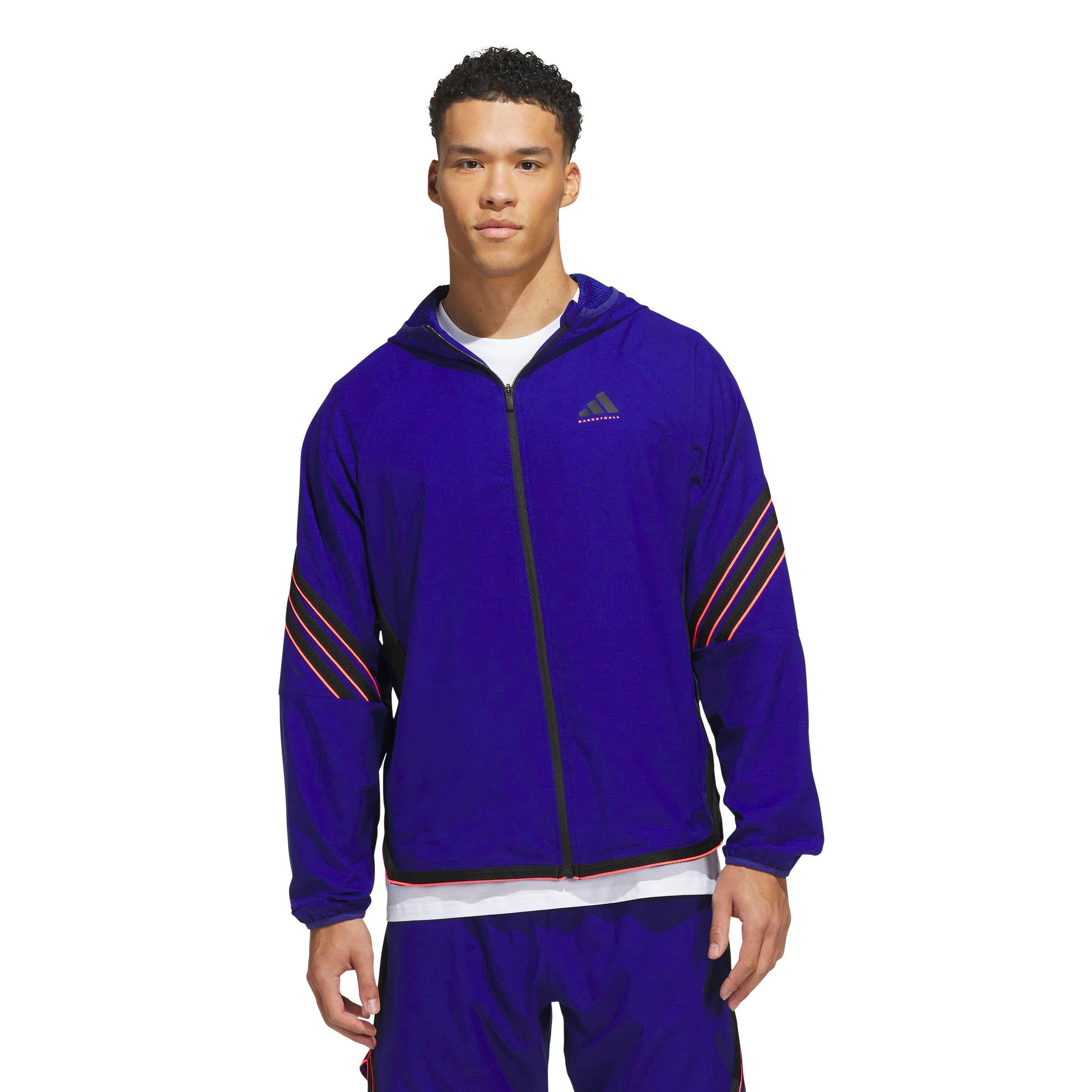 adidas Men's Crazy Lite Basketball Jacket - Blue - BLUE